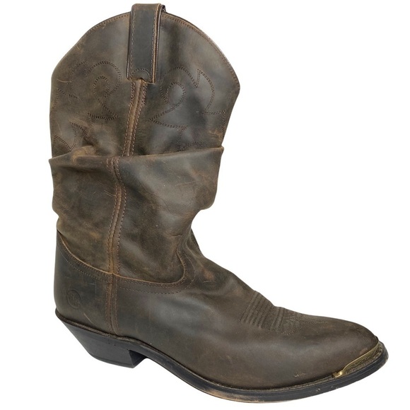 Double H Leather Slouch Cowboy Boots. Size 11 - Picture 2 of 14